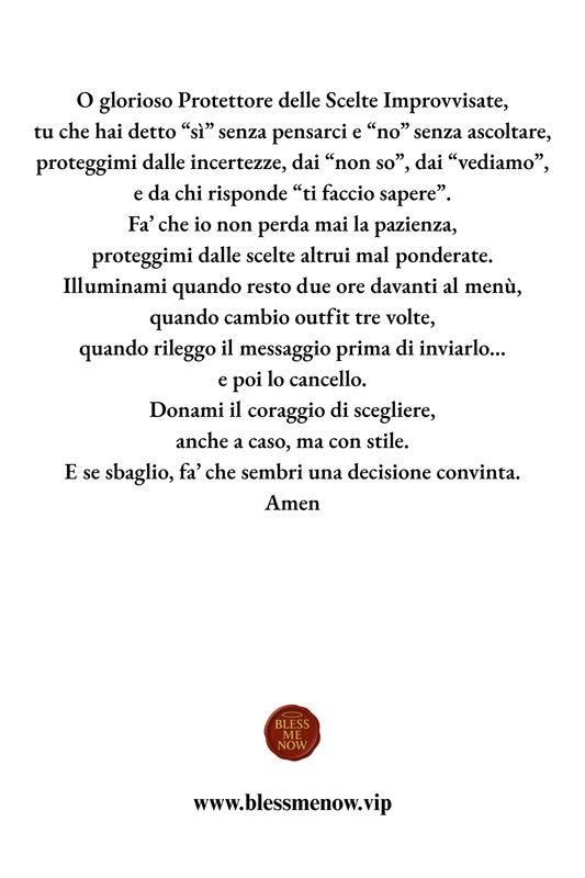 San Fallo - Proteggimi dalle Incertezze!