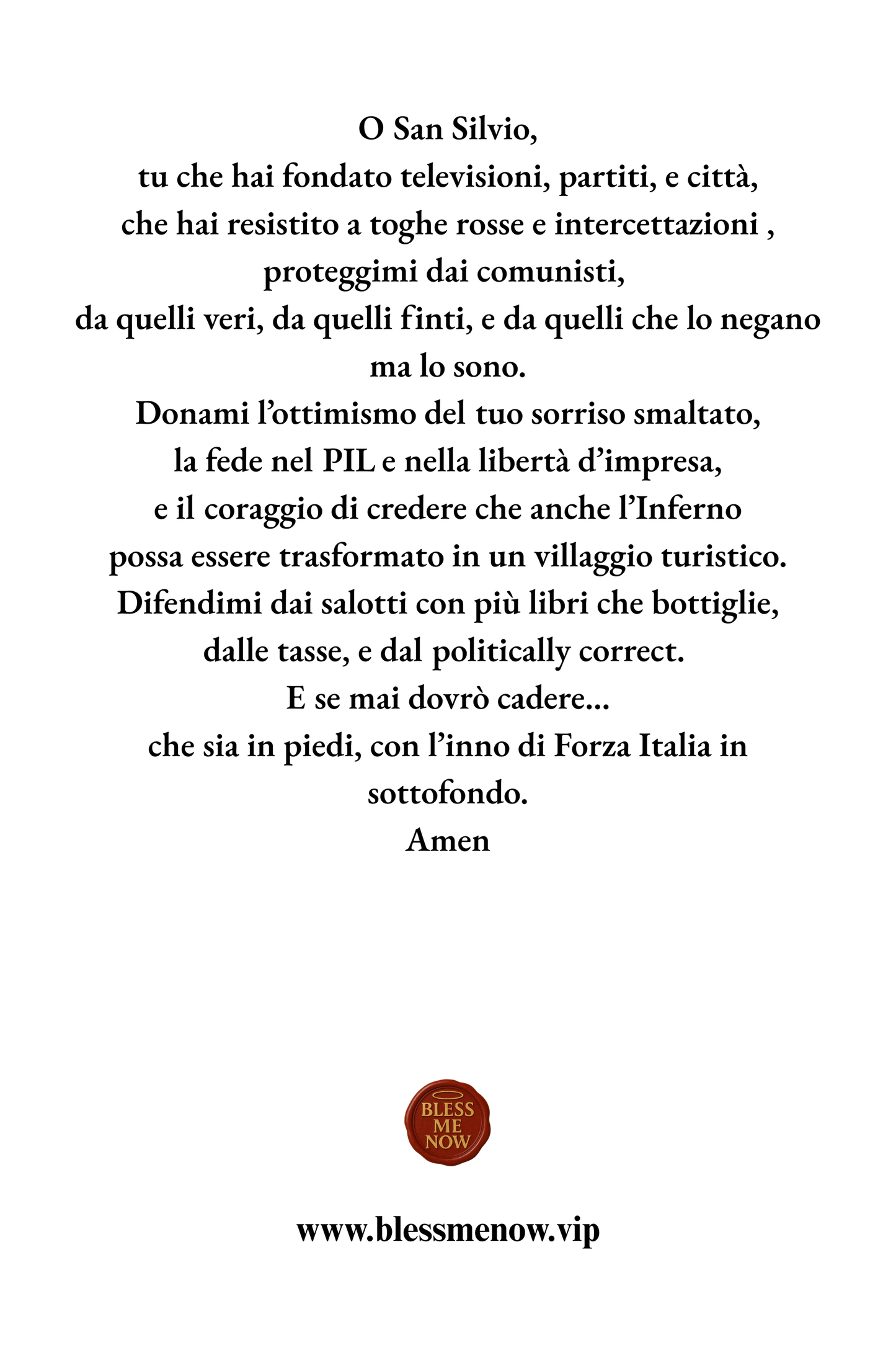 San Silvio - Proteggimi dai Comunisti