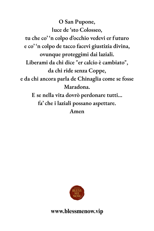 San Francesco - Proteggimi dai Laziali!