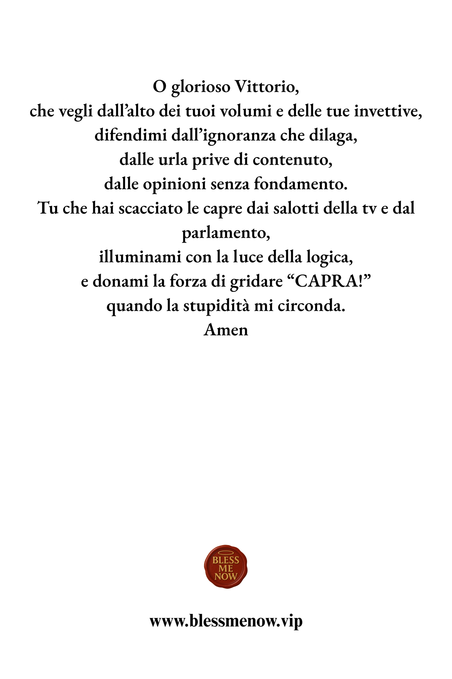 San Vittorio - Proteggimi dalle Capre!