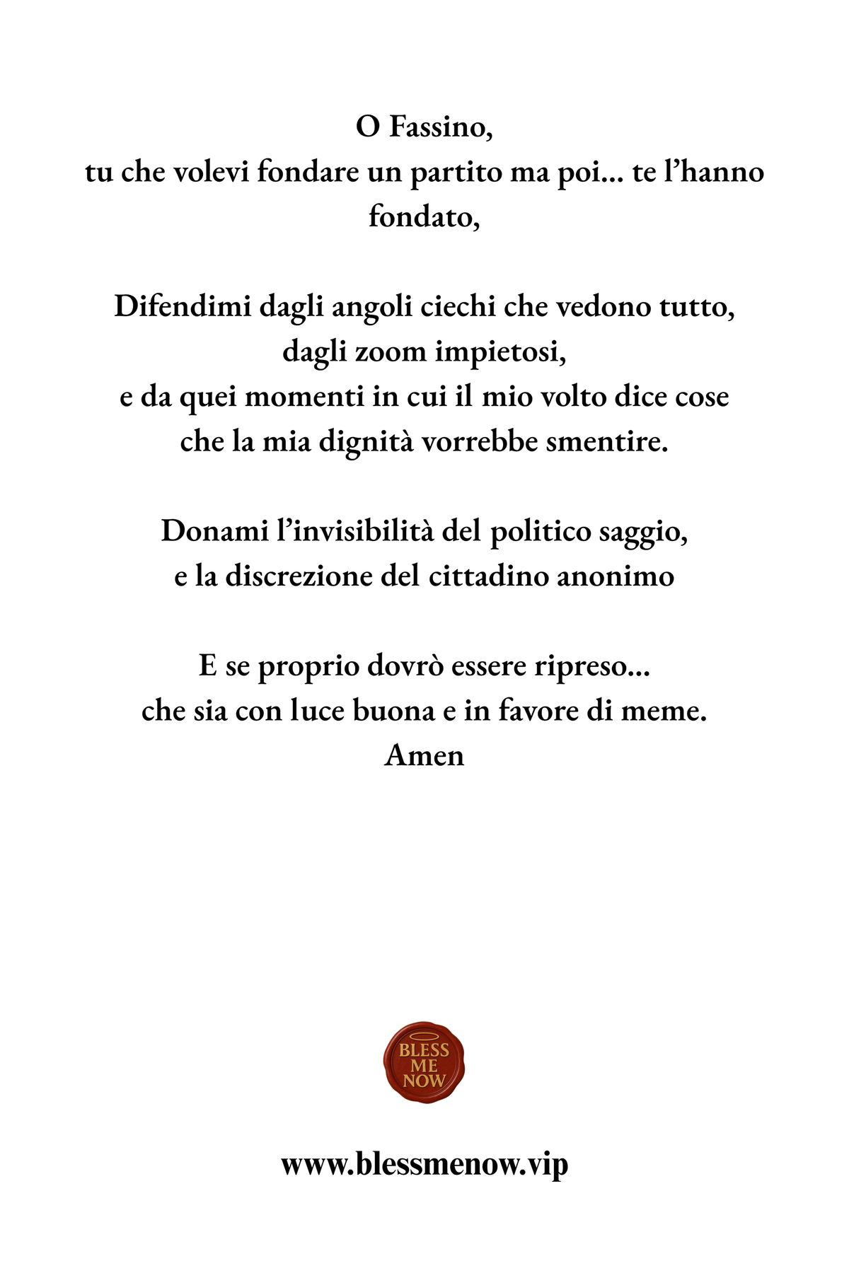 San Fassino - Ovunque proteggimi dalle telecamere di sicurezza!