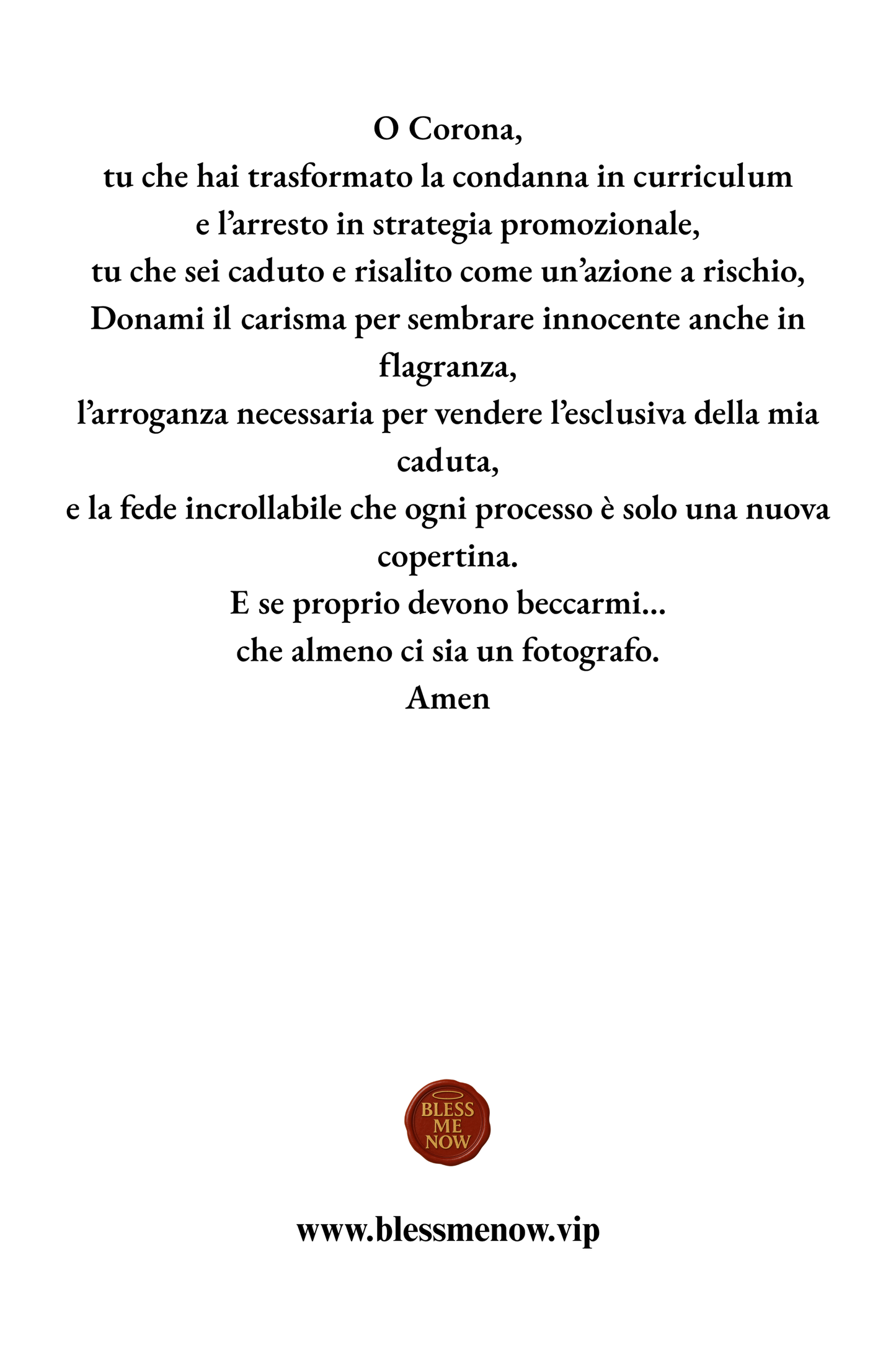 San Fabrizio - Proteggimi dalla Guardia di Finanza!