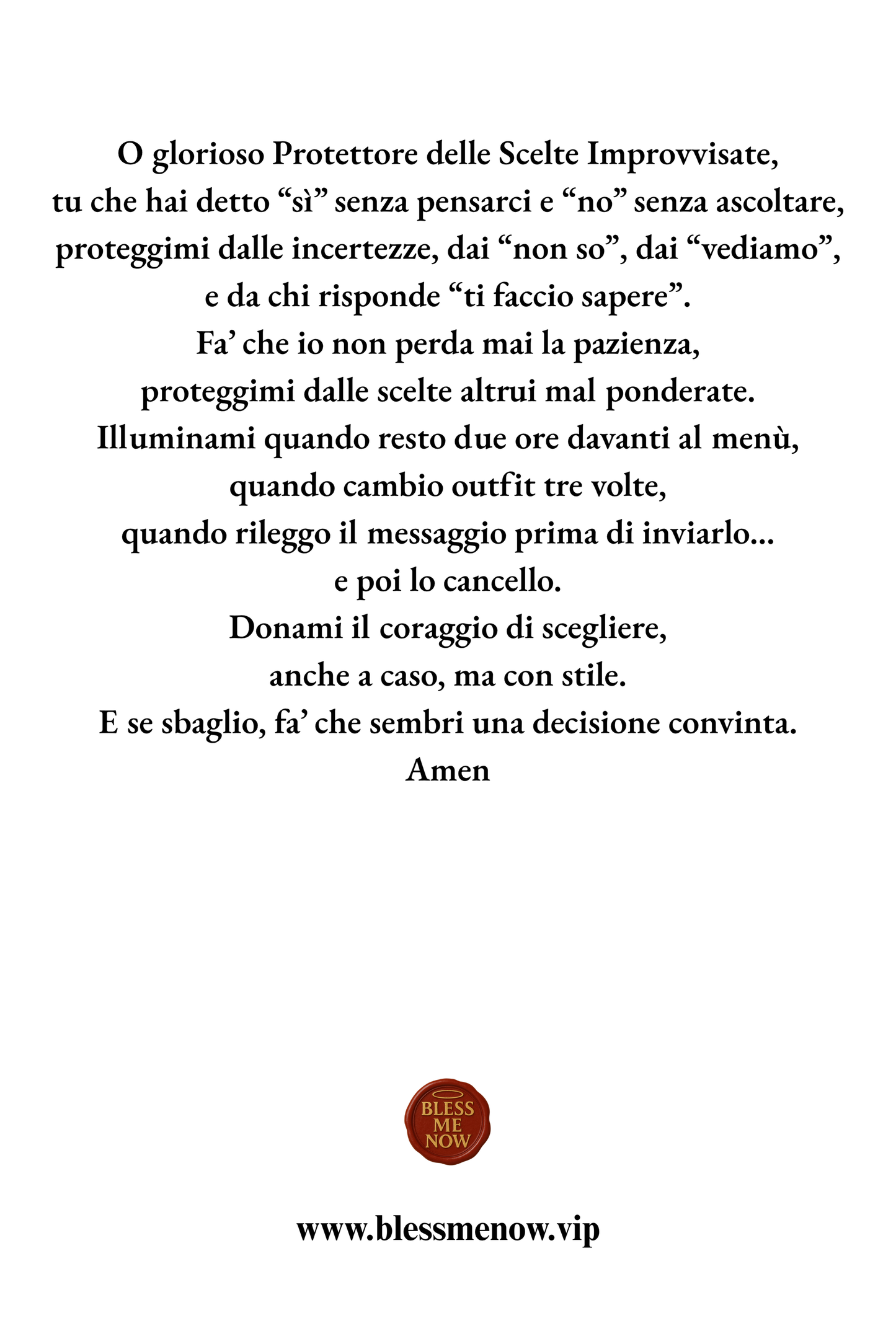 San Fallo - Proteggimi dalle Incertezze!
