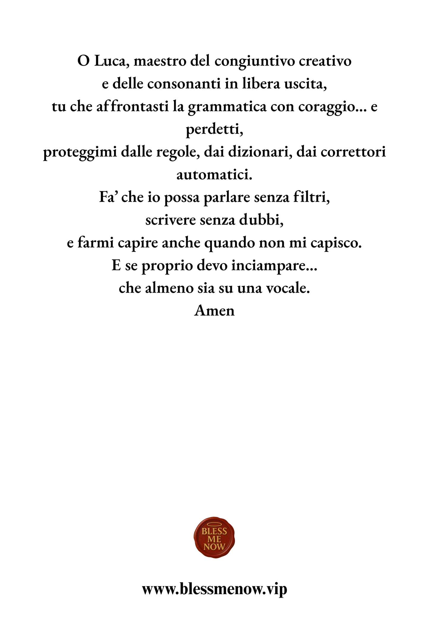 San Giurato - Proteggimi dalla Grammatica!