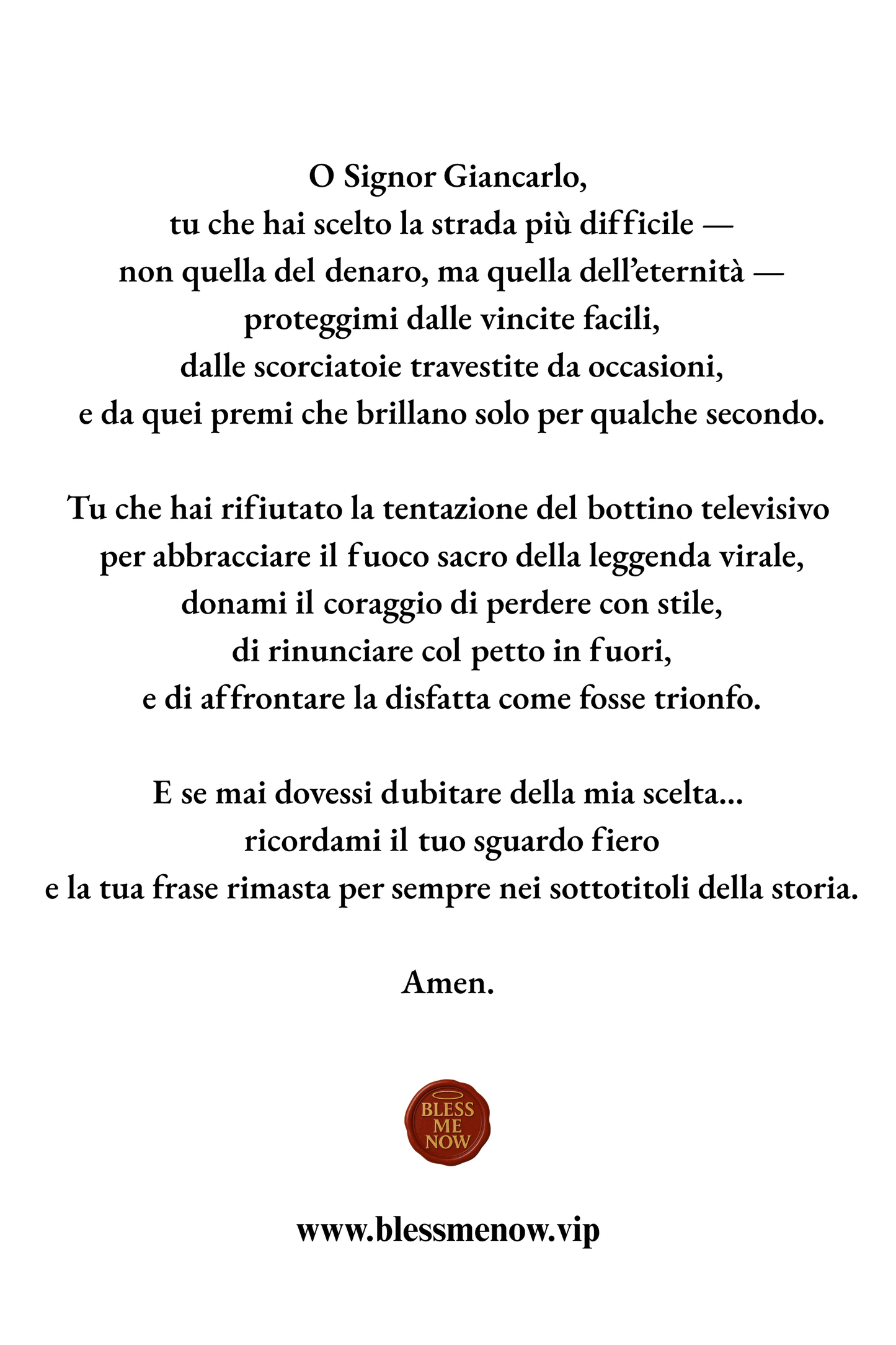 San Giancarlo - Proteggimi dalle Amazzoni!