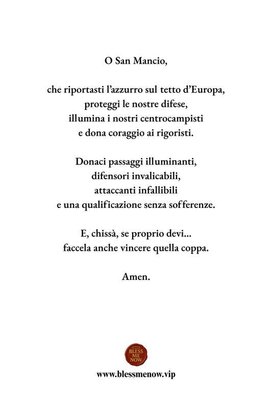 San Mancio - Riportaci al Mondiale 🇮🇹