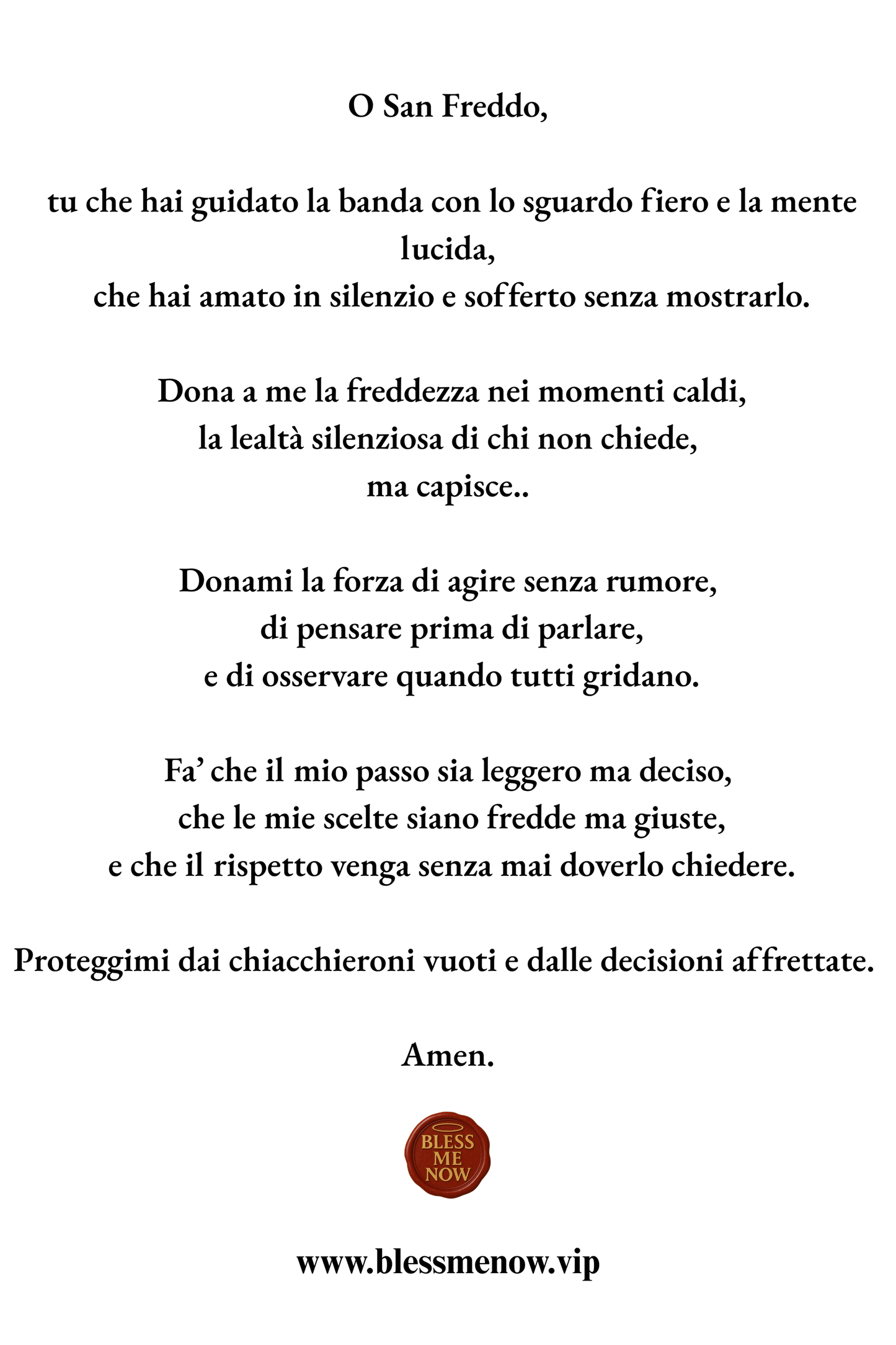 San Freddo - Illuminami nel Silenzio!