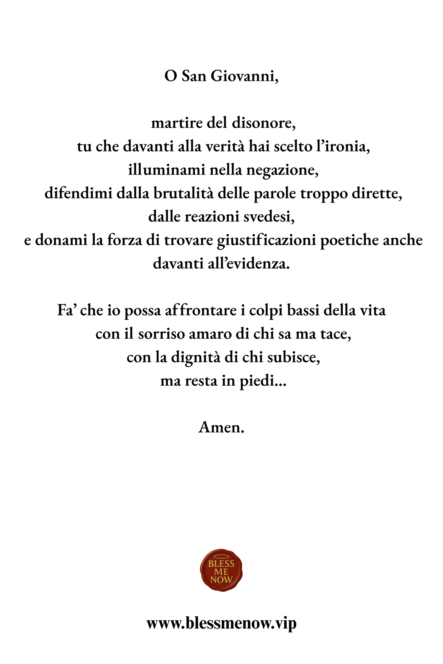 San Giovanni - Proteggimi dai Puttanoni!