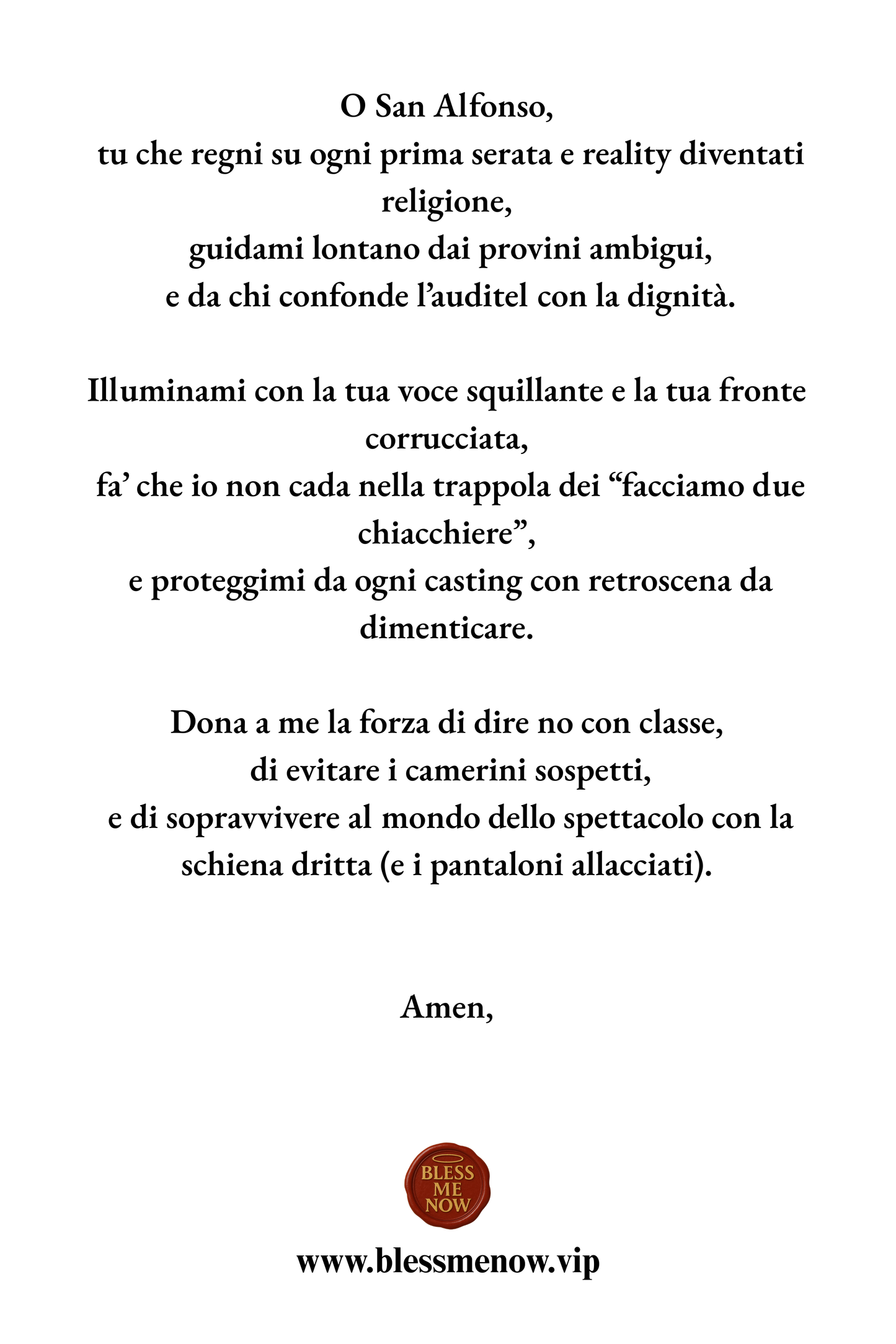 San Alfonso - Proteggimi dagli Esami Orali!