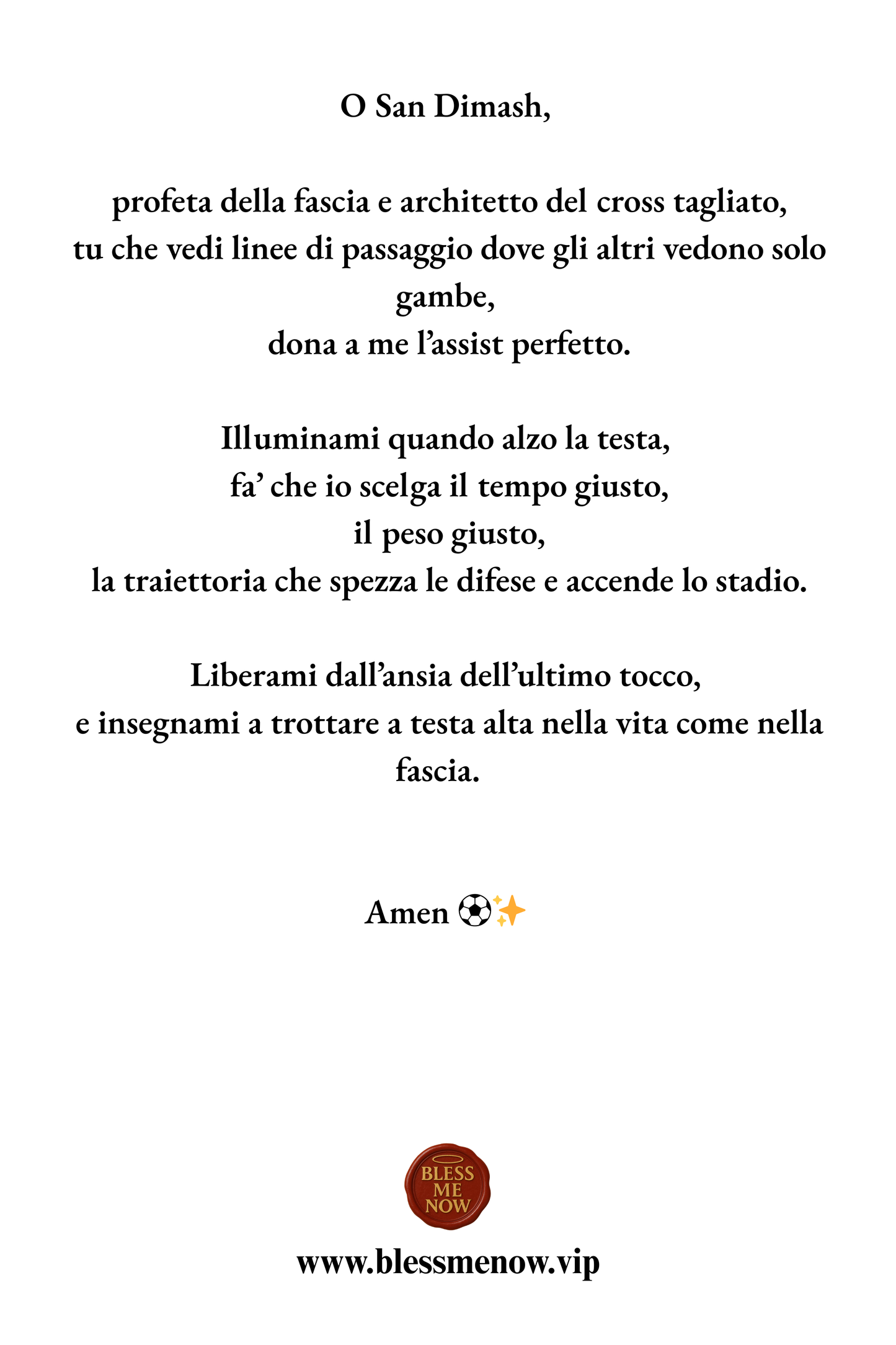 San Dimarco – Dona a me l’assist perfetto!