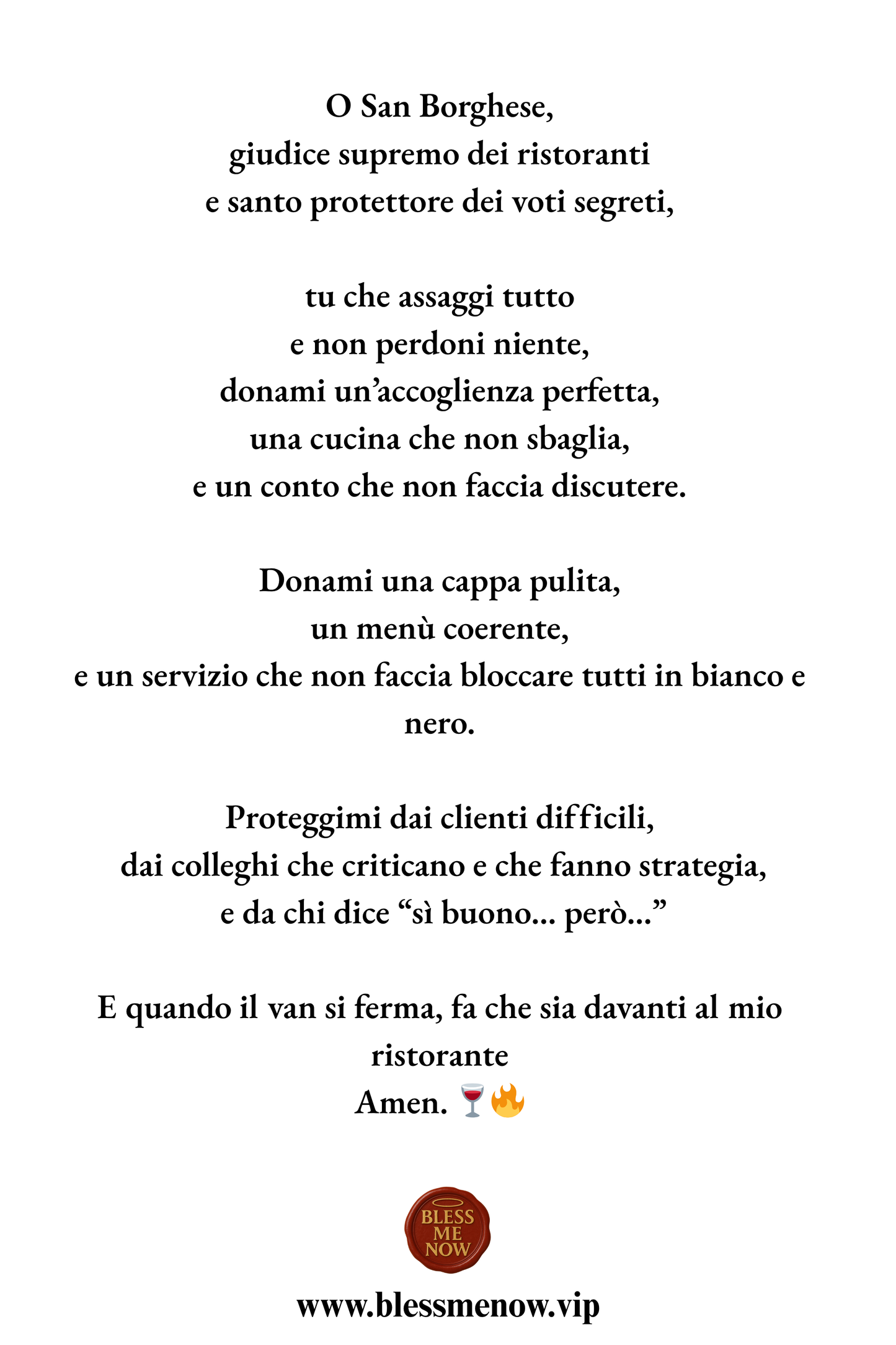 San Borghese - Dona a me voto diesci!