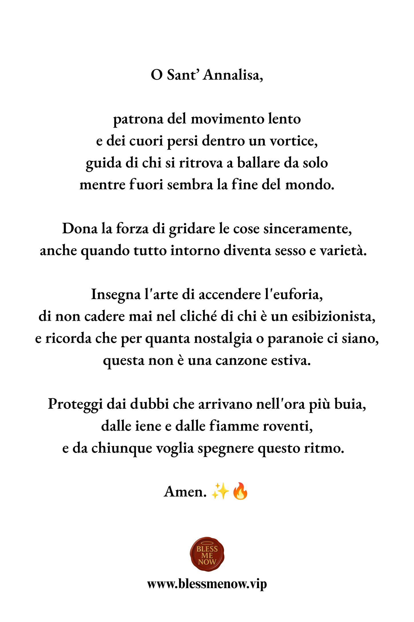 Sant’Annalisa - Donami la tua buona volontà!