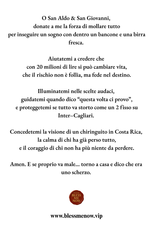 San Giovanni & San Aldo - Donate a me la Forza di Rischiare!