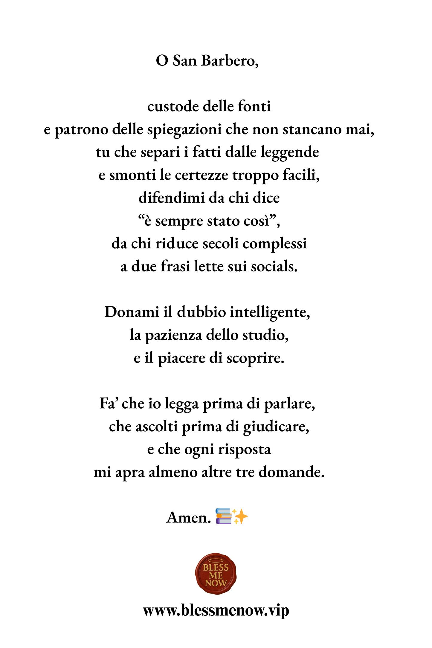 San Barbero - Proteggimi dalle semplificazioni storiche!